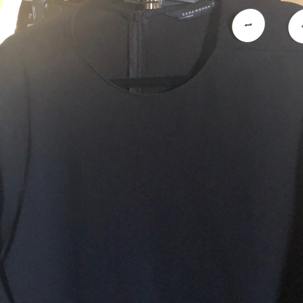 Black with White Shoulder Bottoms